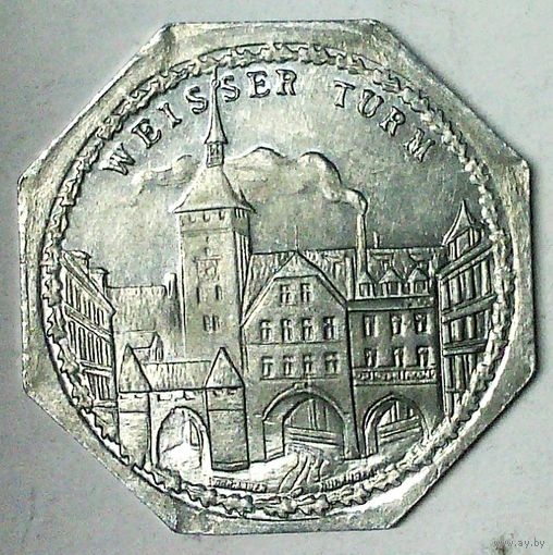 ГЕРМАНИЯ НЮРНБЕРГ 20 пфеннигов 1920 год - ШТЕМПЕЛЬНЫЙ БЛЕСК!