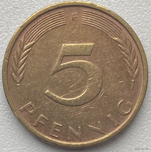 Германия 5 пфеннигов 1972 г. F