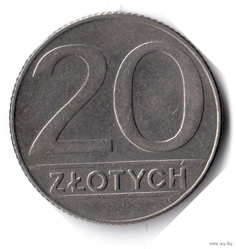 Польша. 20 злотых. 1989 г.