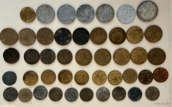 Монеты немецкие сборный лот
