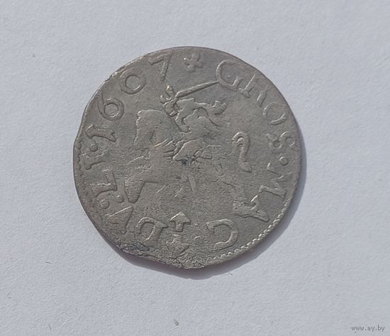 Вiльня i Ваза! Грош 1607! не частый