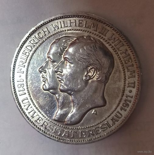3 марки 1911 - университет Бреслау