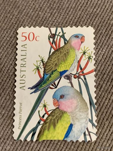 Австралия 2006. Попугаи. Princess Parrot. Марка из серии