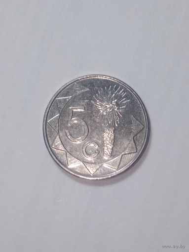 Намибия 5 центов  2015 года .