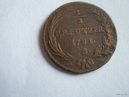 1\2 крейцера 1781