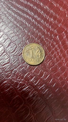 Монета 1 грош 2004г. Польша.