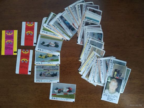 Вкладыши от жвачки Формула Formula 1 Цена за один-5 руб