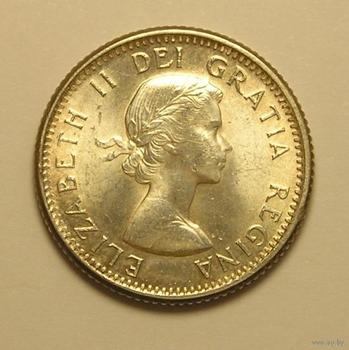 Канада, 10 Центов 1962 Серебро AUNC