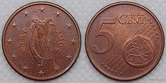 5 евроцентов 2002 г Ирландия XF