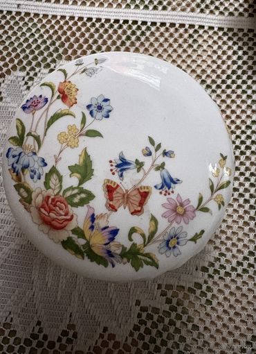 Шкатулка Бабочки Цветы Aynsley Англия 60-е