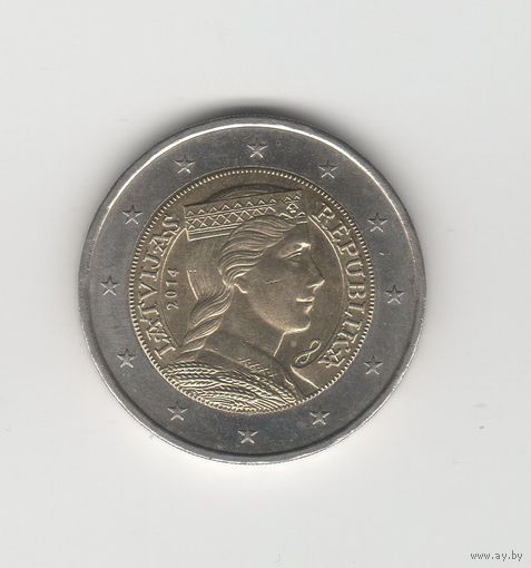 2 евро Латвия 2014 Лот 8758