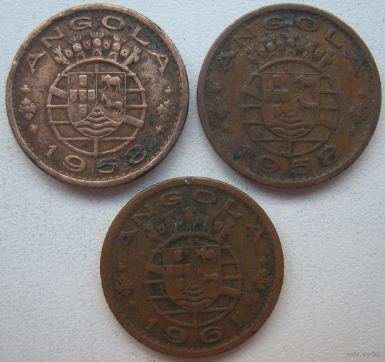 Ангола 50 сентаво 1958, 1961 гг. Цена за 1 шт.