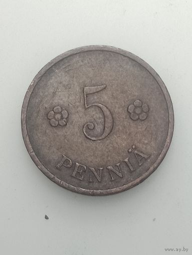 Финляндия 5 пенни 1939 года .