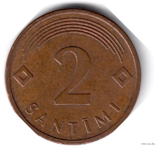 Латвия. 2 сантима. 2006 г.