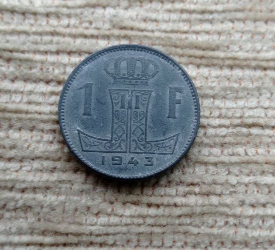 Werty71  Бельгия 1 франк 1943 Лев