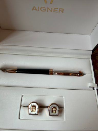 Комплект AIGNER запонки с ручкой оригинал