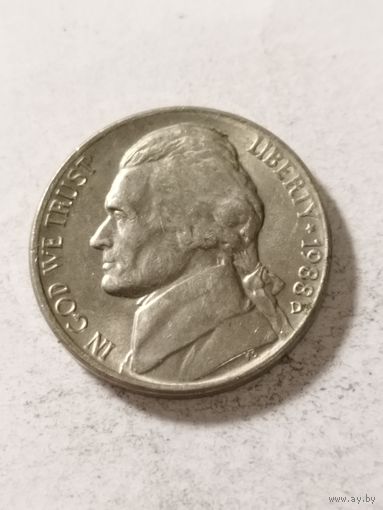 США 5 центов 1988 D