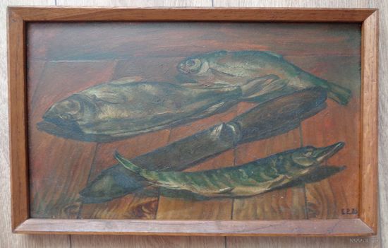 Натюрморт масло двп авторская 1986