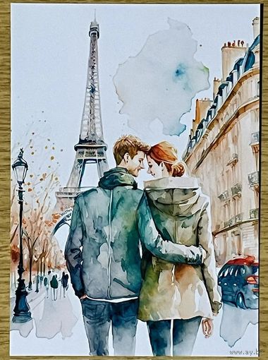 Открытка для посткроссинга чистая 10х15 см