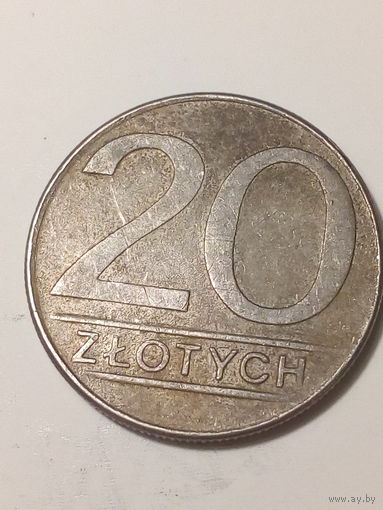 20 злотых Польша 1987 год.