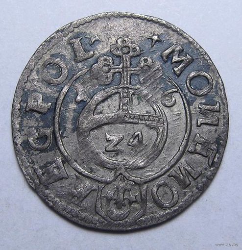 Полторак 1616 1/24 талера AUNC ОШИБКИ моИеИо ПОЛЬША