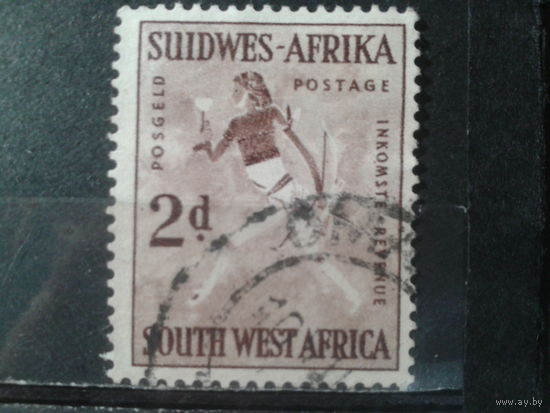 Юго-западная Африка, колония Англии, 1954. Наскальный рисунок