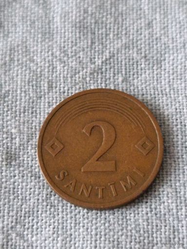 Латвия. 2 сантима 1992 года. (4)