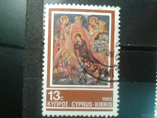 Кипр, 1985. Рождество, фреска