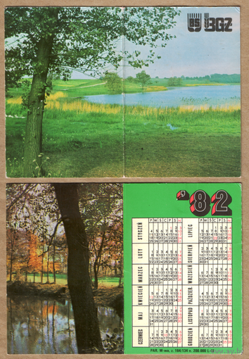 Календарь Польша 1982