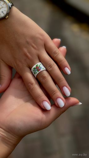 Колечко из японского бисера