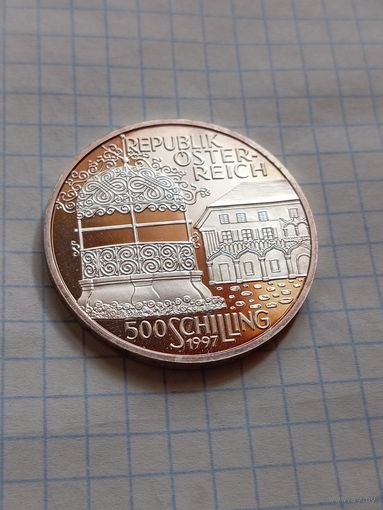 500 шиллингов 1997 года. Кузнечное дело. Ag 925. 24 гр.