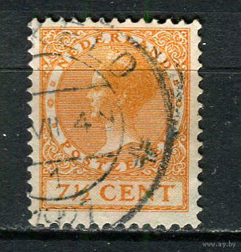 Нидерланды - 1924/1925 - Королева Вильгельмина 7 1/2С - [Mi.153A] - 1 марка. Гашеная.  (Лот 38Fy)-T25P33