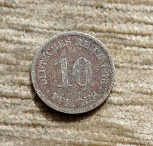 Werty71 Германия 10 пфеннигов 1876 J