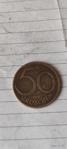 Австрия 50 грошен 1962