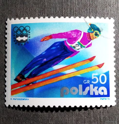 Марка Польша 1976 год Олимпийские игры
