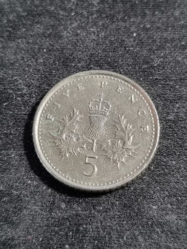 Великобритания 5 пенсов 2001