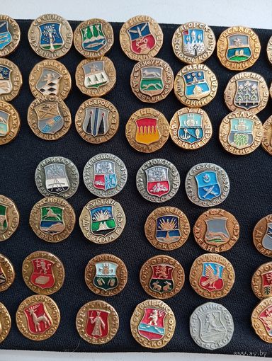 Значок СССР, Золотое кольцо, Древняя Русь, Древний герб, Северное ожерелье, поштучно