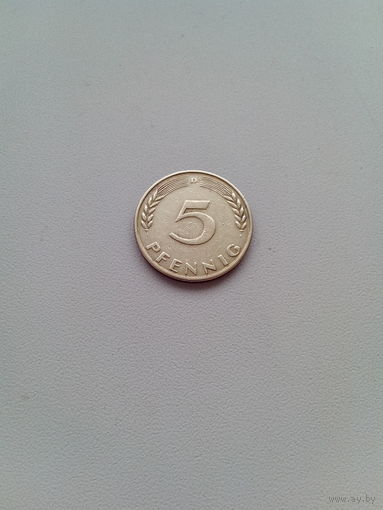 5 пфенниг 1950 (D). Германия.