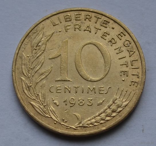 Франция, 10 сантимов 1983 г.