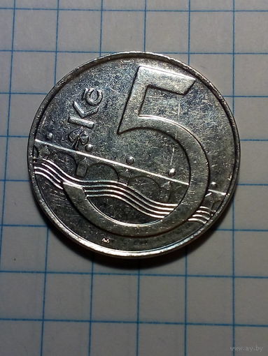 5 крон Чехия 1994 год