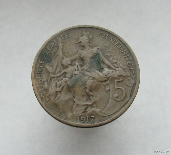 F.119-30 5 сантимов 1917 ТОРГ уместен  распродажа коллекции