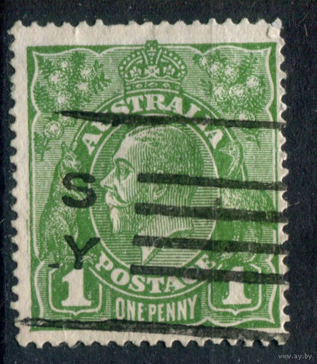 Британские колонии - Австралия - 1926/30г. - король Георг V, 1 P - 1 марка - гашёная. Без МЦ!