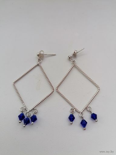 Серьги серебро 925 пробы лот 7
