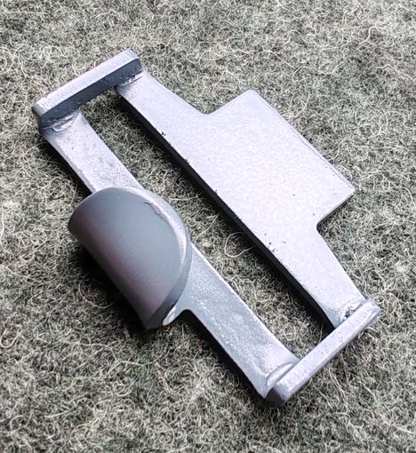 Зацеп позднего/тропического поясного ремня под пряжку ГМУ. Сталь. Вермахт.