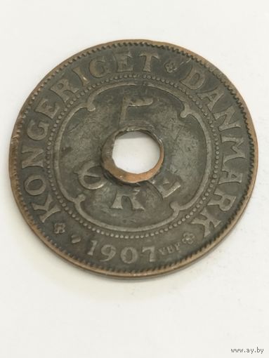 Дания 5 оре 1907
