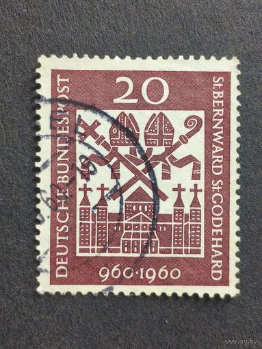 Германия 1960. 1000-летие со дня основания епископских святых Бернарда и Годехарда. Полная серия