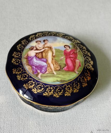 Шкатулка Фарфор ''Суд Париса'' Германия, клеймо