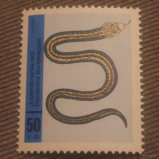 ФРГ 1971. Детские рисунки. Марка из серии