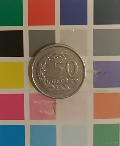Польша 50 грошей 1991 (m/w с правой стороны)