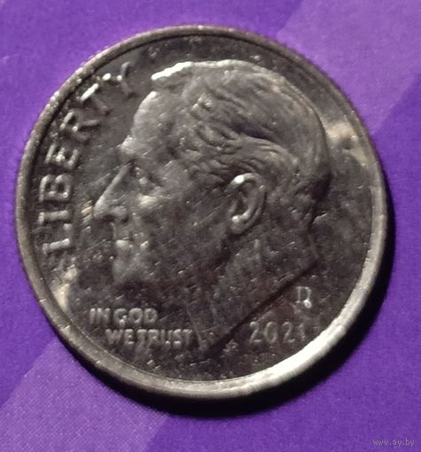 10 центов 2021 г США